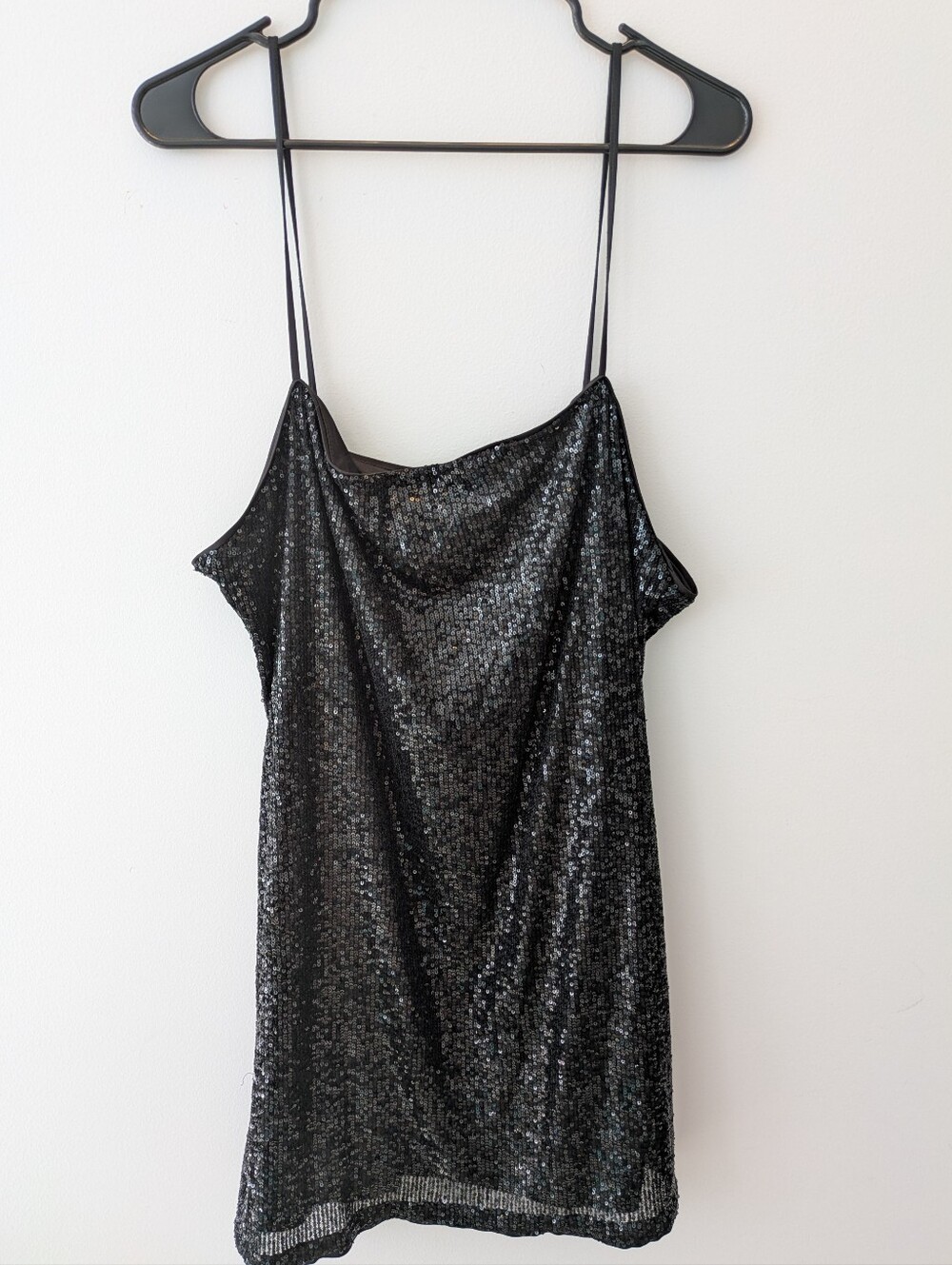 H&M Black Sequin Mini Dress